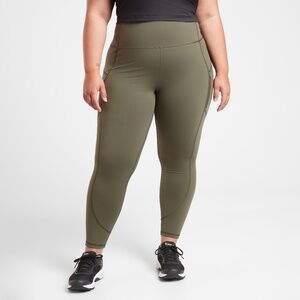 Athleta Rainier Tight in Plush Supersonic - Ancient Forest (Green) 2X